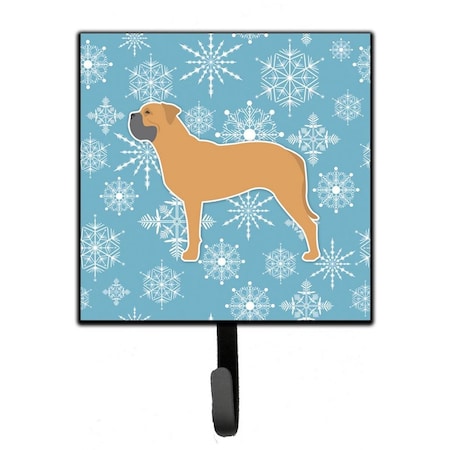 Carolines Treasures Winter Snowflake Bullmastiff Leash or Key Holder BB3571SH4